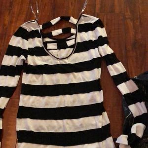 Black and white striped shirt